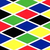 Káró mintás lycra anyag - BLACK/RED/GREEN